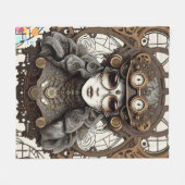 Couverture Polaire "Steampunk cinématique" (Devant (Horizontal))