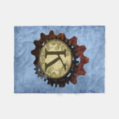Couverture Polaire Steampunk grunge embraye la lettre K de monogramme (Devant (Horizontal))