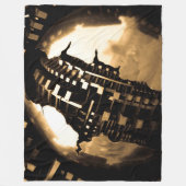 Couverture Polaire Steampunk Mechanical Gears (Devant)