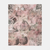 Couverture Polaire Steampunk romantique | Ephémère Vintage antique (Devant)