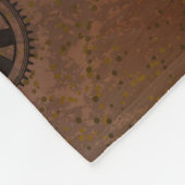 Couverture Polaire Steampunk Rusty Background (Coin)