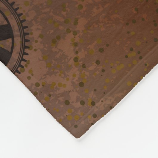 Couverture Polaire Steampunk Rusty Background (Coin)