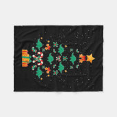 Couverture Polaire Stegosaurus Dinosaur Christmas Tree Xmas Long Slee (Devant (Horizontal))