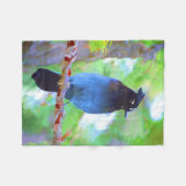 Couverture Polaire Steller's Jay Painting - Art original pour oiseaux (Devant (Horizontal))