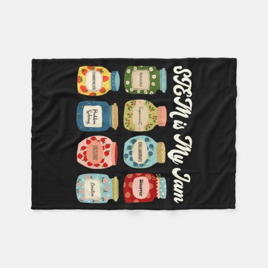 Couverture Polaire Stem Is My Jam Teacher Science Tech Engineering Ma (Devant (Horizontal))