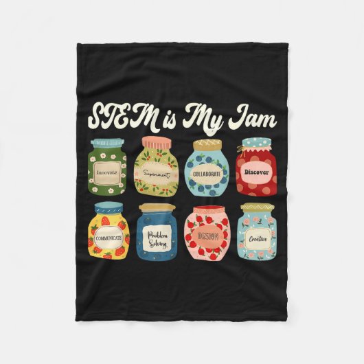 Couverture Polaire Stem Is My Jam Teacher Science Tech Engineering Ma (Devant)