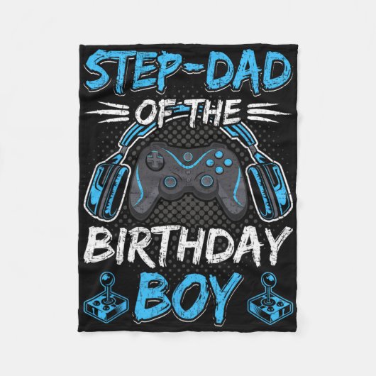 Couverture Polaire Step-dad Of The Birthday Boy Video Gamer Gaming 1  (Devant)