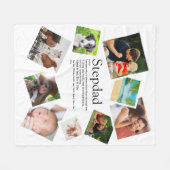 Couverture Polaire Stepdad personnalisé Nom Définition 9 Photo (Devant (Horizontal))