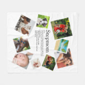 Couverture Polaire Stepmamie personnalisée Définition 9 Collage photo (Devant (Horizontal))