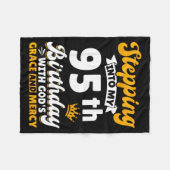 Couverture Polaire Stepng Into My 95th Birthday With Gods Grace And M (Devant (Horizontal))