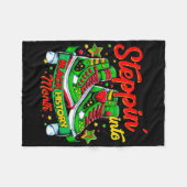 Couverture Polaire Steppin Into Black History Month Afro Black Sneake (Devant (Horizontal))