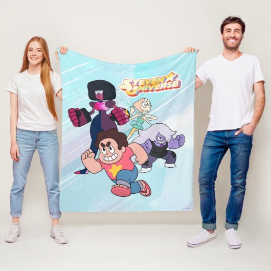 Couverture Polaire Steven Universe | Crystal Gem Group Action (En situation)