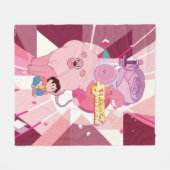 Couverture Polaire Steven Universe | Héritage du quartz Rose (Devant (Horizontal))