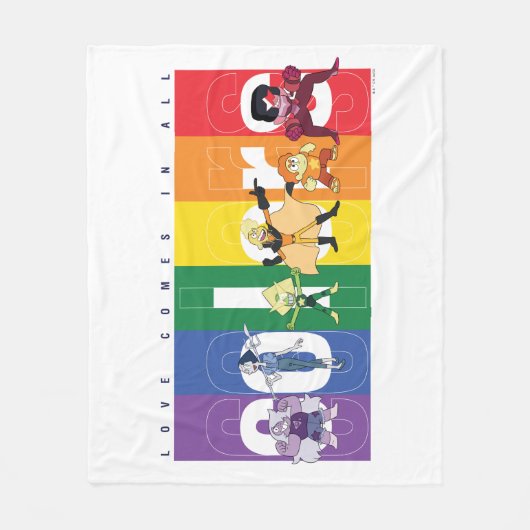 Couverture Polaire Steven Universe - L'Amour Arrive Dans Toutes Les C (Devant)