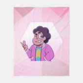 Couverture Polaire Steven Universe | Portrait diamant rose (Devant)
