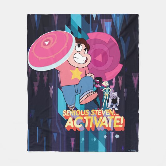 Couverture Polaire Steven Universe | Sérieux Steven... Activez ! (Devant)
