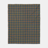 Couverture Polaire Stewart Stuart Black Clan Tartan (Devant)