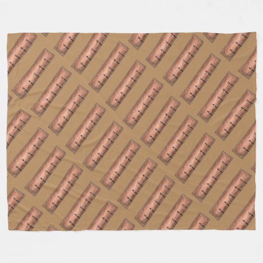 Couverture Polaire Stick de mesure de l'école Brown en bois (Devant (Horizontal))