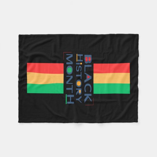 Couverture Polaire Sticker de conception du mois de l'histoire noire (Devant (Horizontal))