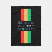 Couverture Polaire Sticker de conception du mois de l'histoire noire (Devant)
