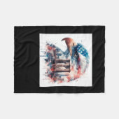 Couverture Polaire Sticker Eagle Usa (Devant (Horizontal))
