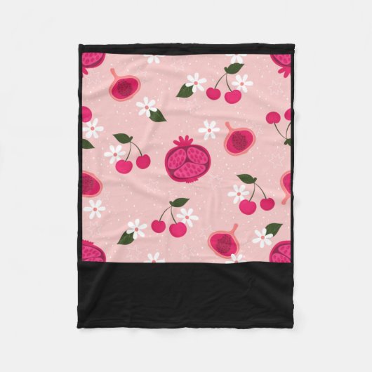 Couverture Polaire Sticker Fruit Fruit Fruit Rose Fruit Fleur Faisal (Devant)