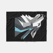 Couverture Polaire Sticker Howling Moon (Devant (Horizontal))