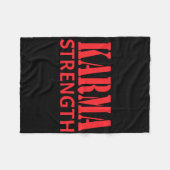 Couverture Polaire Sticker Karma Strength (Devant (Horizontal))