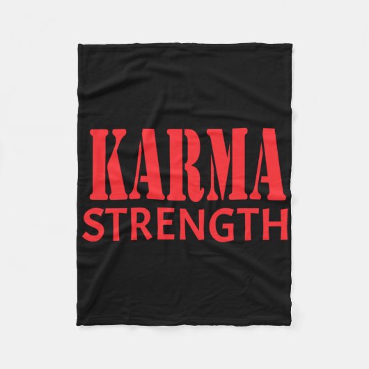 Couverture Polaire Sticker Karma Strength (Devant)