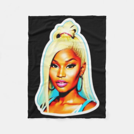 Couverture Polaire Sticker Nicki Minaj (Devant)