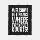 Couverture Polaire Sticker Office Finance amusant3 (Devant)