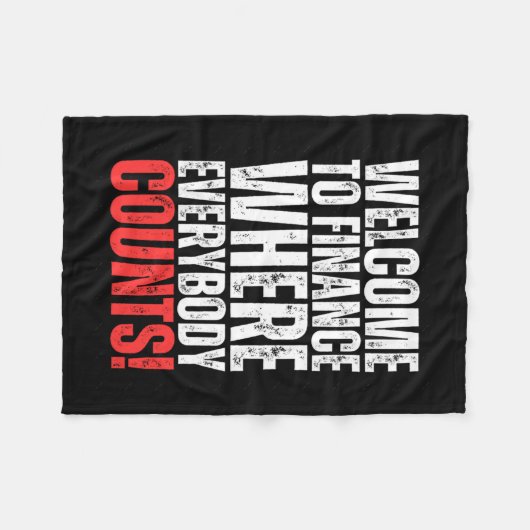 Couverture Polaire Sticker Office Finance Funny2 (Devant (Horizontal))