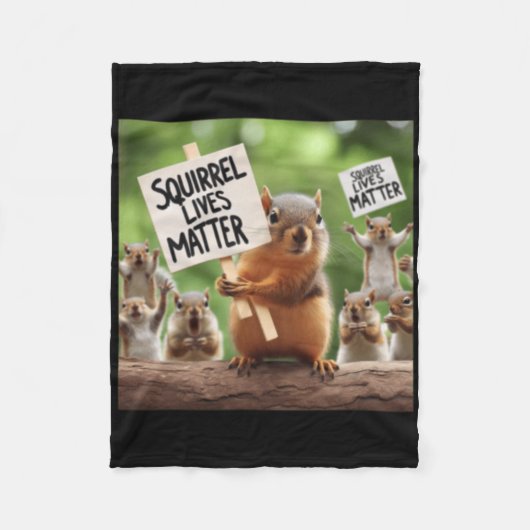 Couverture Polaire Sticker Squirrel Lives (Devant)