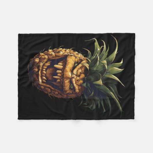 Couverture Polaire Sticker Vampire ananas (Devant (Horizontal))