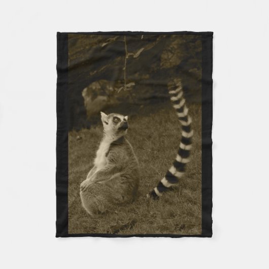 Couverture Polaire Sticker vertical Tail Lemur Valencia Tint (Devant)