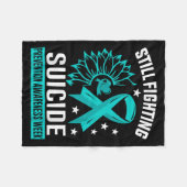 Couverture Polaire Still Fighting Suicide Prevention Awareness Purple (Devant (Horizontal))