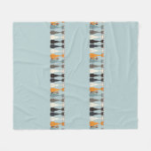 Couverture Polaire Still Tired Cats | Blue Cat Mom Lover Soft Cozy  (Devant (Horizontal))