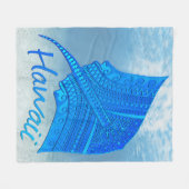 Couverture Polaire Stingray hawaïen (Devant (Horizontal))