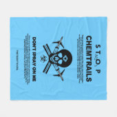 Couverture Polaire Stop Chemtrails - Ne me vaporisez pas ! (Devant (Horizontal))