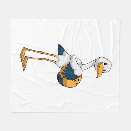 Couverture Polaire Stork à Bowling avec Bowling ball (Devant (Horizontal))