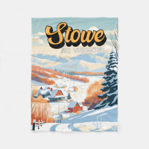 Couverture Polaire Stowe Vermont Vintage hiver