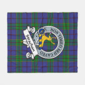 Couverture Polaire Strachan Clan Badge Tartan Plaid (Devant (Horizontal))
