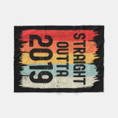 Couverture Polaire Straight Outta 2019 Funny Retro Birthday Awesome S (Devant (Horizontal))