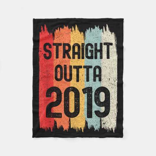 Couverture Polaire Straight Outta 2019 Funny Retro Birthday Awesome S (Devant)