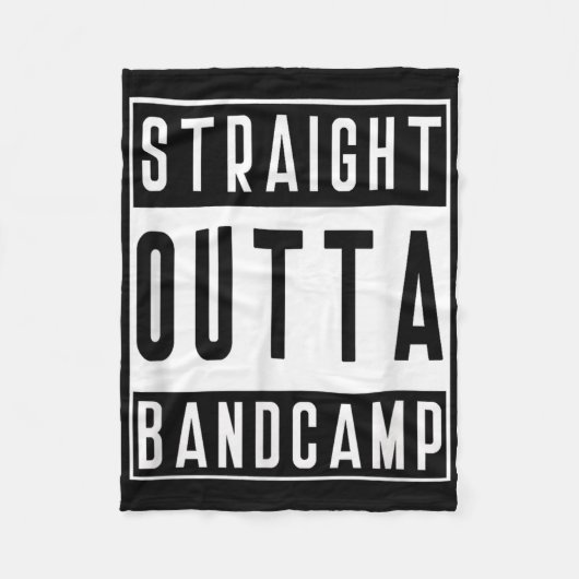 Couverture Polaire Straight Outta Band Camp Funny Marching Band Tee  (Devant)