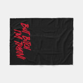 Couverture Polaire Straight Outta Shape But I'm Tryin Gym Fitness (Devant (Horizontal))