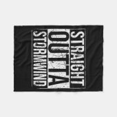 Couverture Polaire Straight Outta Wind Funny Wow Alliance Gamer Vinta (Devant (Horizontal))