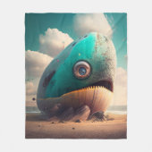 Couverture Polaire Strange Whale (Devant)