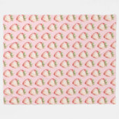 Couverture Polaire Strawberry Fruit Birthday (Devant (Horizontal))