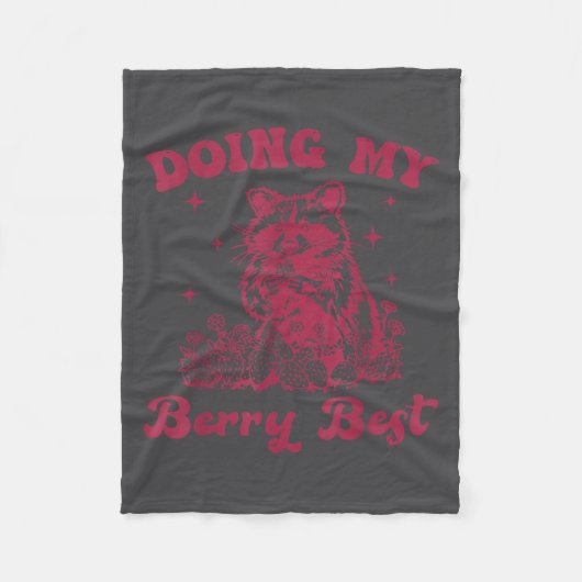 Couverture Polaire Strawberry Motivation Cute Berry Lover  (Devant)